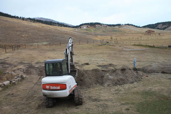 Digging a moat