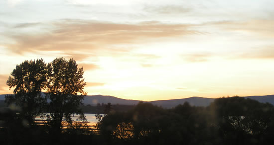 Flathead lake sunset
