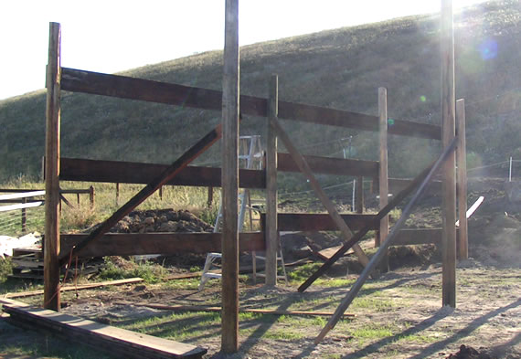 First barn wall up