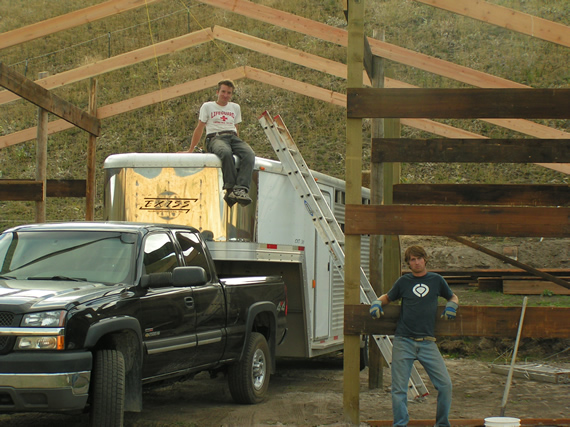 Work on the Epic Barn on September