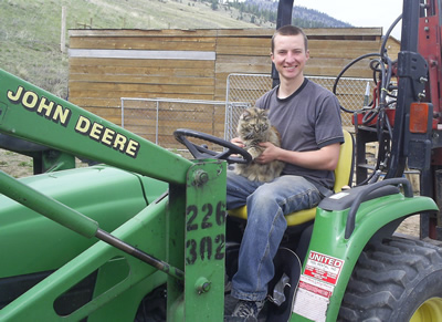 Ash+Mocha on a John Deere