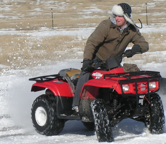 Ashton on the ATV